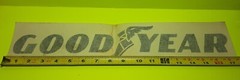 VINTAGE GOODYEAR DECAL STICKER 17.5″ RACE RALLY TOOLBOX MANCAVE GOOD YEAR TIRES