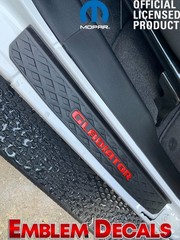 Jeep GLADIATOR JL Door Sill Plate Decals 2018 2019 2020 2021 2022 2023 24 25 26