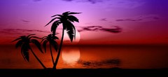 Golf Cart Tropical Palm Tree Large Rear Fender Wrap Charphics FIT EZGO Club Car