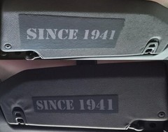 Sun Visor Warning Label Blackout for Jeep Wrangler JK 2011- 2017 – Since 1941
