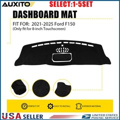 Fit Ford F150 21-25 Dashboard Cover Black Dash Mat Sunshield Protection Pad 1-5X