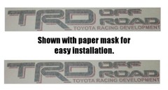 2 TRD Off Road Decals for Toyota Tacoma Tundra Pair Sticker Truck bedside Vinyl