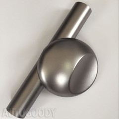 24″ x 60″ Satin Matte Chrome Metallic Dark Gray Vinyl Film Wrap Air Bubble Free