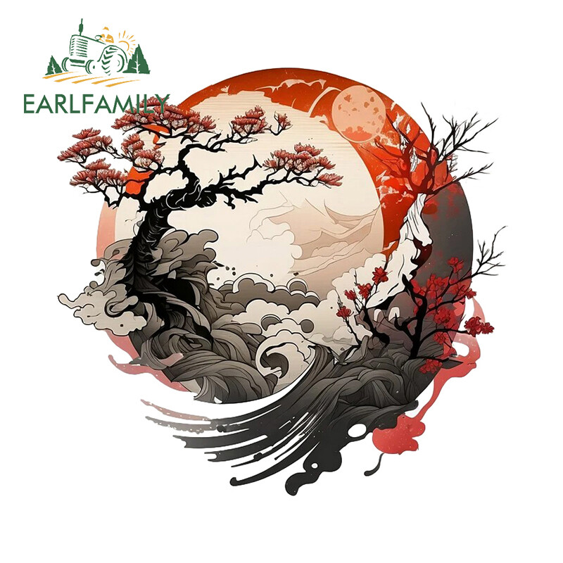 EARLFAMILY 5.1″ Architectural Scenery Creative Car Decals Personality Stickers