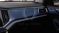 Premium Navy Blue Brushed Aluminum Steel Vinyl Wrap Sticker Decal Air Release