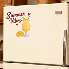 Summer Drinks Stickers Vinyl Customizable Self-adhesive for Car windows Laptop