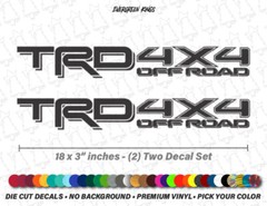 TRD 4×4 OFF ROAD Decal Set for Toyota Tacoma Tundra Truck 4WD Bedside Stickers