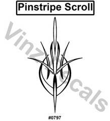 High-Quality Vinyl Pinstripe / Scroll Decal -Many Colors & Sizes- Free Shipping!