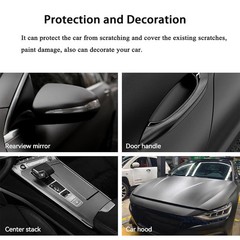 5 FT For BMW Black Matte Vinyl Car Wrap Film Sticker Body Trim with Hand Tools
