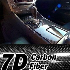Carbon Fiber Vinyl Film Car Interior Wrap Stickers Auto Parts Accessories 12X60″