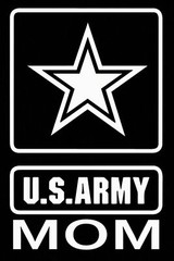 Army mom decal choose color military proud parent armed forces hero usa america