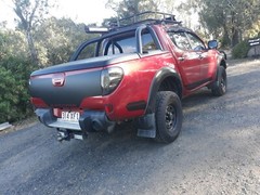 AM Triton tailgate decal fit 2006-2014 MITSUBISHI wrap stripes sticker