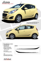 Chevy Spark 2013-2016 ARC Side Lower Door Vinyl Graphics Stripes Pro 3M Decals
