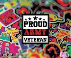 ARMY VETERAN RECTANGLE USA STICKER DECAL VINYL TRUCK WINDOWS CAR FREE GIFT CAR