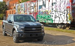 2015-2020 Ford F-150 Center F-RALLY Hood Racing Vinyl Graphics Kit Decals Stripe