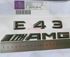 Gloss Black 3D Number Letters Rear Trunk Badge Emblem for Mercedes Benz E43 AMG