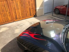 Flame Vinyl Graphic (15 Colors) Universal Fit 12″ x 40″ Pair of 2 Fits All Cars
