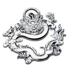 3D Three-Dimensional Car Logo, Shenlong Metal Body Sticker Car Decoration