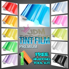 12 Colors !! 12″x24″ Smoke Headlight Taillight Fog Light Tint Film Vinyl Wrap