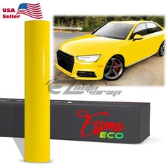 4″x8″ Sample PPF Lemon Yellow Gloss Vinyl Paint Protection Film Scratch Car Wrap