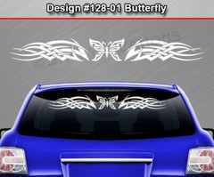 128-01 BUTTERFLY Windshield Decal Window Sticker Vinyl Celtic Knot Butterfly Car