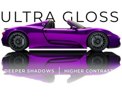 Vinyl Car Wrap 15ft x 5ft Ultra Gloss Candy Purple Self Adhesive VViViD+
