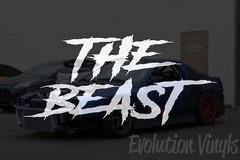 THE BEAST Sticker Decal V1 Vinyl DIESEL Truck JDM Car Turbo Boost Lifted Stance