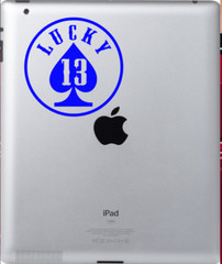 Lucky 13 lDecal Vinyl Car Window Sticker ANY SIZE