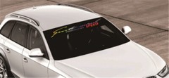 Decal Car Front Windshield Sticker Laser Colorful Reflective Window Decorative