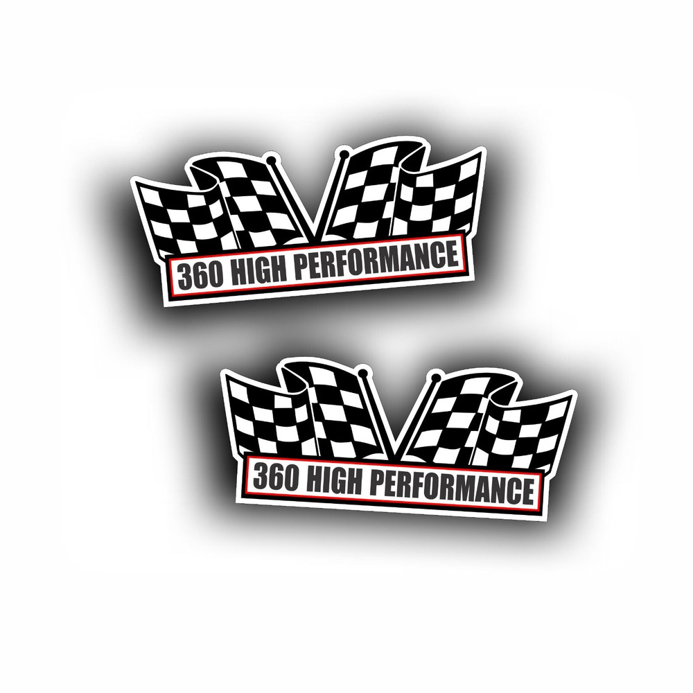 360 HIGH PERFORMANCE AIR CLEANER engine DECAL Fits Dodge classic muscle car 2X