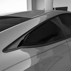 Black Chrome Delete Blackout Overlay Trim For Honda Civic Coupe 2016-2020 1-10