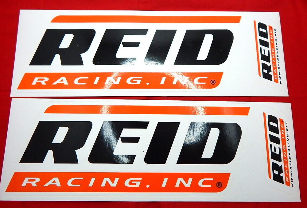 **Lot of 2** NHRA Contingency Vinyl Decal Sticker REID Racing Inc Transmission