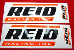 **Lot of 2** NHRA Contingency Vinyl Decal Sticker REID Racing Inc Transmission