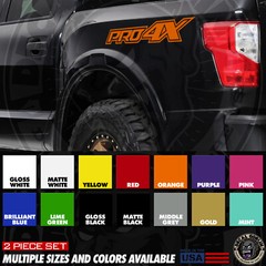 Vinyl Stickers Decal Graphics For PRO-4X Fits Nissan Titan Frontier Truck USA x2
