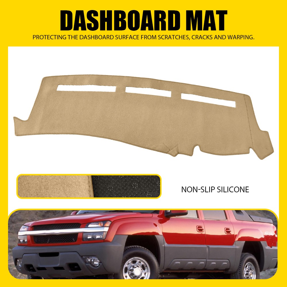 Dash Mat Dashboard Pad for Chevy Silverado 1500 Tahoe 2001-2006 Beige Black Gray