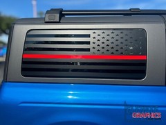 For Ford Bronco Decals Graphic Side Window Flag Stickers Vinyl Stripes 2021-2025