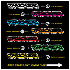 Tracker Logo Decal for Car Truck Window Geo Sticker | Set of 2 Pick your Color