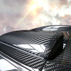 7D GLOSSY Carbon Fiber Vinyl Wrap DIY Sticker Decal Film 12″x60″ Air Bubble Free