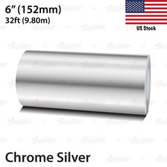 6″ Roll Vinyl Pinstriping Pin Stripe Line Tape Decal Sticker 152mm CHROME SILVER