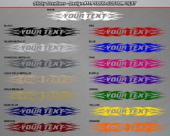 Design #114 Personalized Decal Sticker Vinyl Graphic Windshield Window Car Truck