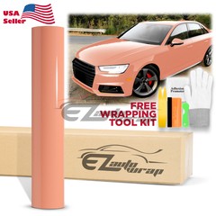 High Gloss Paige Pink Glossy Car Vinyl Wrap Sticker Decal Sheet Film Air Release