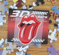 ROLLING STONES STICKY FINGERS LOGO SELF ADHESIVE 3D STICKER MADE IN ITALY