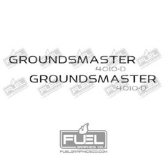 Toro Groundsmaster 4010D Premium Vinyl Decal 2-Pack – 24.75″ wide x 3″ tall