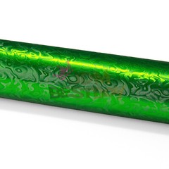 PET Damascus Steel Forged Carbon Fiber Beast Green Car Vinyl Wrap Decal Sticker