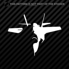 (2x) F-35 Lightning II Sticker Self Adhesive Vinyl Fighter F35
