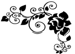 Cute Flowers Vinyl Decal Sticker Car Window Bumper iPad Phone Laptop Wall Mirror