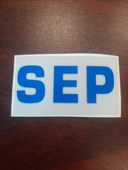 California License Plate Dmv Month Tag Sticker. (BLUE)