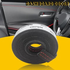 2M PU Leather Car Dashboard Decor Line Strip Sticker Moulding Trim Access A