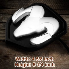 2009-18 RAM Lighted Grille Emblem,Black/Black Black