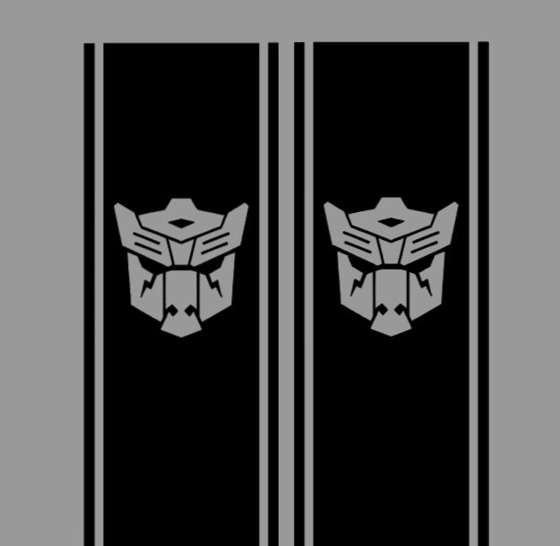 “Transformer” Dinobot bedside Stripe decals, 10″ x 46″, Set of 2, decal